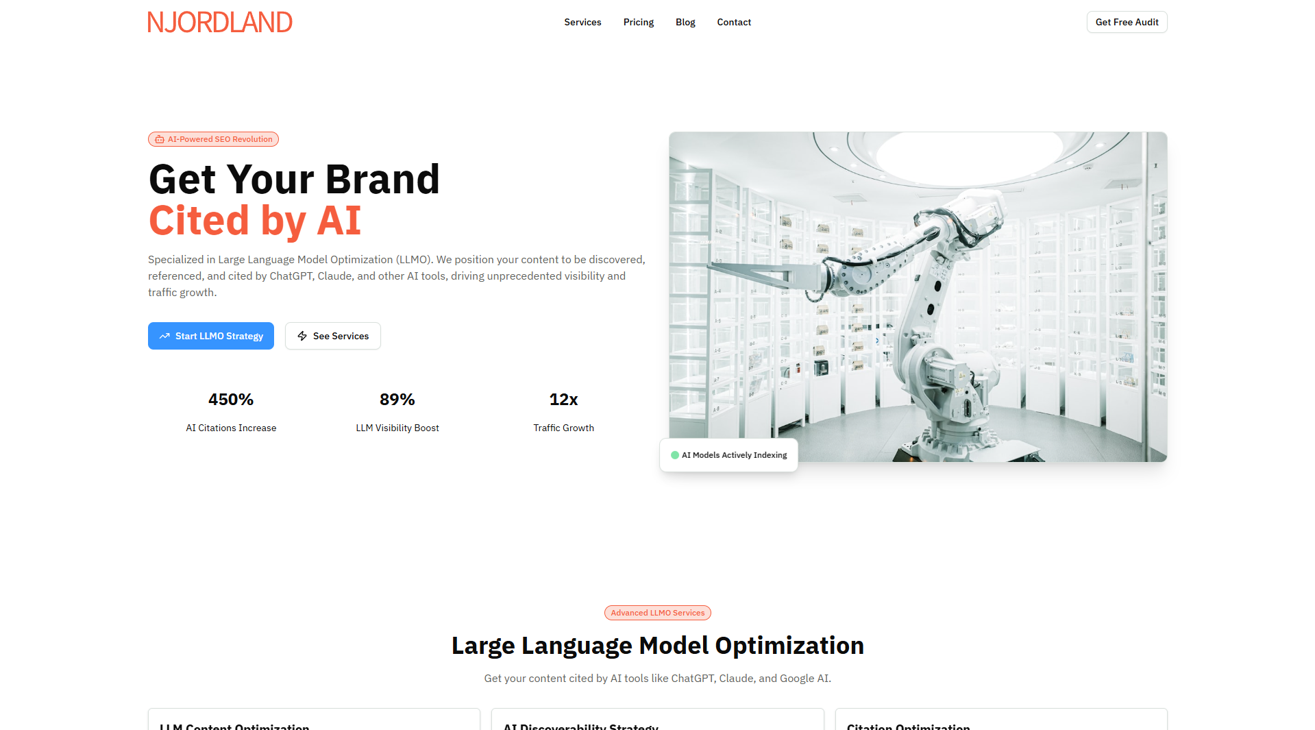 Placeholder project frame for Njordland